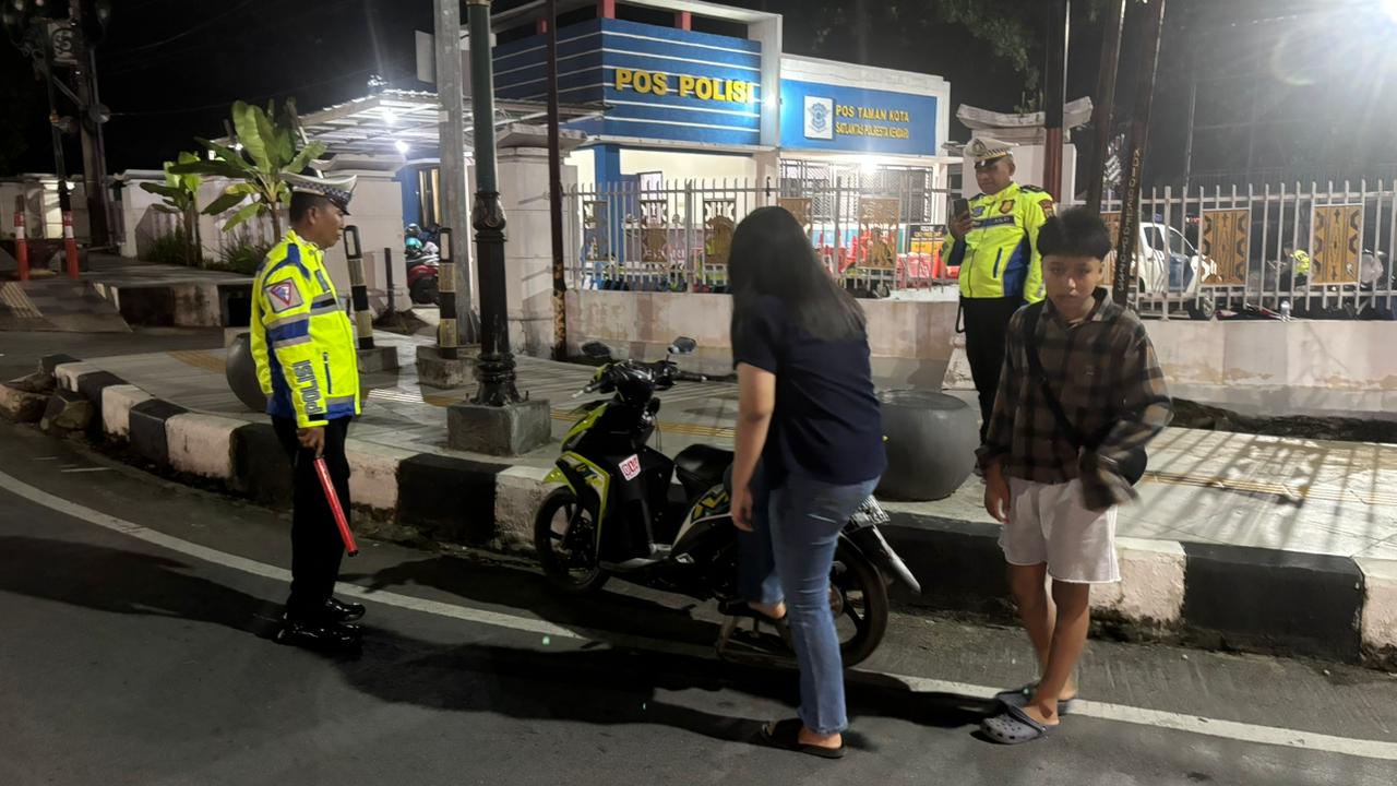 Patroli KYRD Malam Minggu, Polisi Antisipasi Balap Liar dan Jaga Kondusivitas Kota Kendari