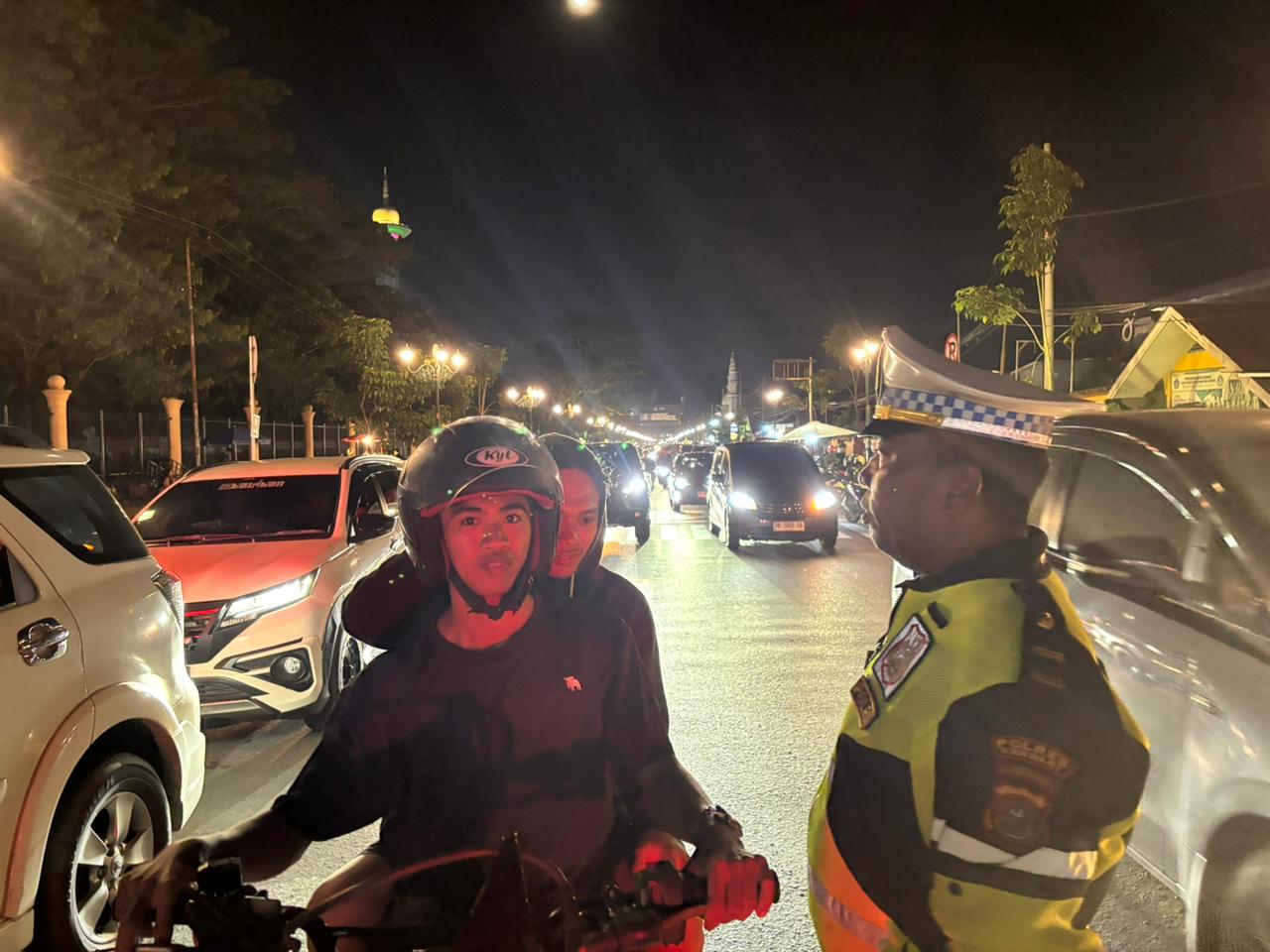 Polantas Polda Sultra Intensifkan Patroli Malam Minggu, Situasi Kota Tetap Aman dan Kondusif