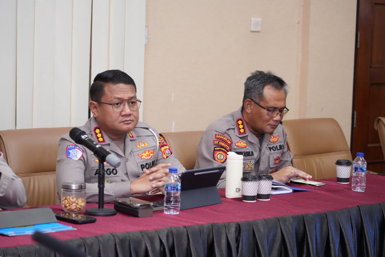 Dirlantas Polda Sultra Ikuti Rakor Antisipasi Sitkamtibmas Terkini